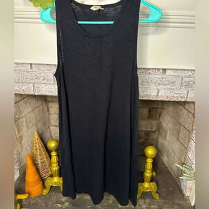 Madewell size XL black swing dress casual t shirt dress
